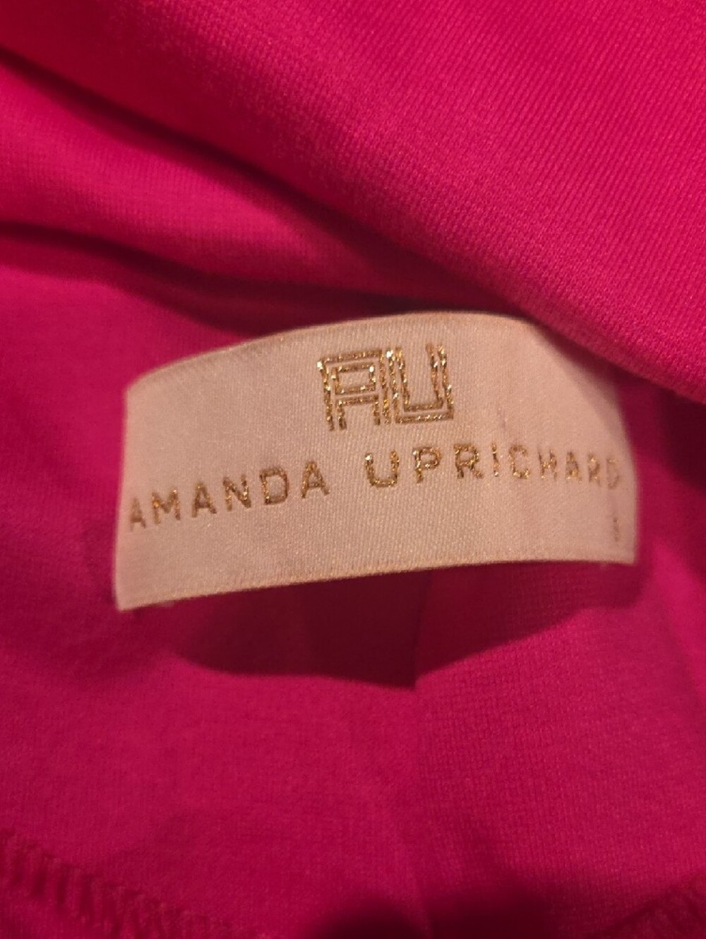 Amanda Uprichard Hot Pink Square-Neck Bodycon Mini Dress - Picture 3 of 4